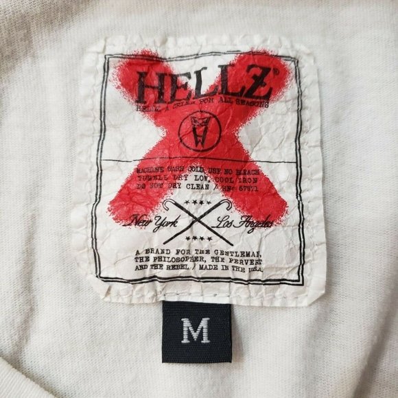 Hellz Eating Heart Men's Graphic T Shirt Size M - Picture 5 of 5